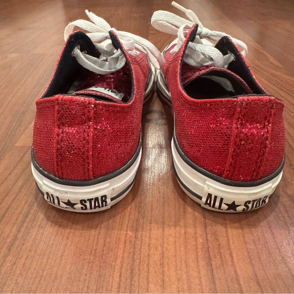 Pink Glitter Converse Sneakers size 8 - Picture 3 of 6